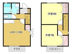 セジュールかねせ Aの間取り画像