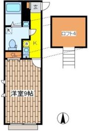 カトルセゾン調布の間取り画像