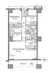 ザ・レジデンス本牧横浜ベイサイドの間取り画像