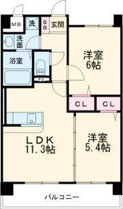 ムーンリバー久留米駅南の間取り画像