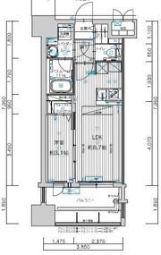 グランフォーレ千早マークスクエア イーストウイングの間取り画像