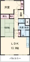 ラヴィーヌ新西方の間取り画像