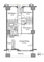 ザ・レジデンス本牧横浜ベイサイドの間取り画像