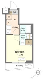 SHOKEN Residence横浜生麦Ⅲの間取り画像