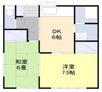 三上貸家の間取り画像