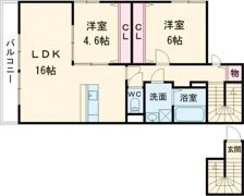 グラシアスA棟の間取り画像