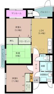 ビュー・サンポエムの間取り画像