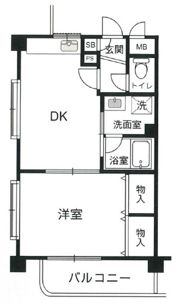 ベルシャンテ西明石Ⅱの間取り画像