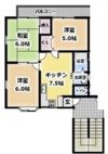 サンハイツ粟の間取り画像