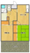 若楠借家の間取り画像