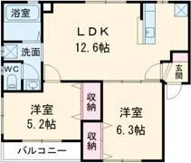 プロスパー白岳Ⅰの間取り画像