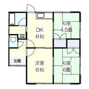 渡辺貸家の間取り画像