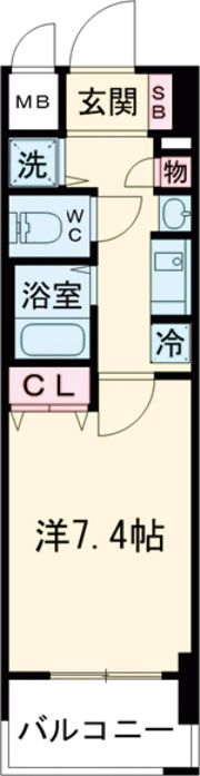 プレサンス神戸駅前グランツの間取り画像