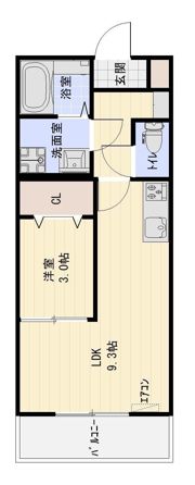 フェリス道本の間取り画像