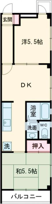 ハイムクレッシェンドの間取り画像