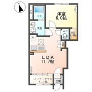 （仮）東牛谷新築アパートの間取り画像