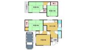 東坊城町戸建の間取り画像
