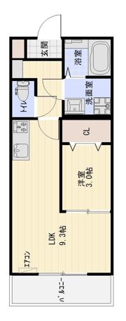 フェリス道本の間取り画像