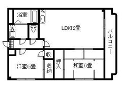 塩井川マンションの間取り画像