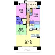 レーベンリヴァーレ宇都宮クイントタワーの間取り画像