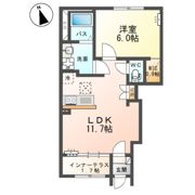 （仮）東牛谷新築アパートの間取り画像