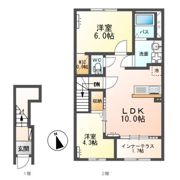 （仮）東牛谷新築アパートの間取り画像