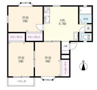 ベルメゾン神埼 Aの間取り画像