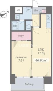 プライムコート立川の間取り画像