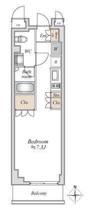 アパートメンツ綱島の間取り画像