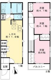 グランソフィア早稲田Ⅲの間取り画像