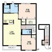 レゾナンス21 Bの間取り画像