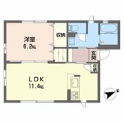 casa ひまわりの間取り画像