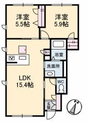 メイソン ブランシュ A棟の間取り画像