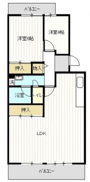 鈴が峰第5団地5号棟の間取り画像