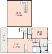 ジェネシス京町台の間取り画像