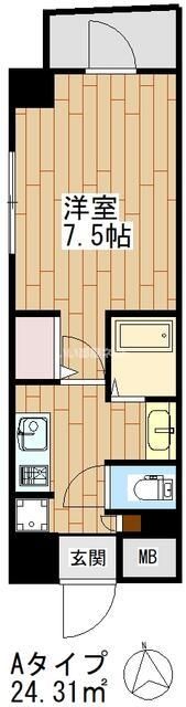 ジーヒルズ中町の間取り画像