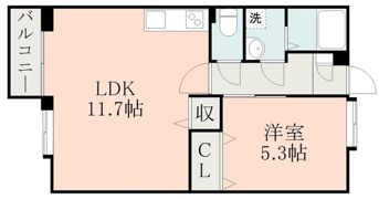 コーポネオB棟の間取り画像