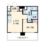 ジオエント梅田北リバーフロントの間取り画像