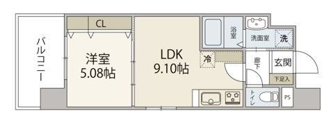 Istyle三篠の間取り画像