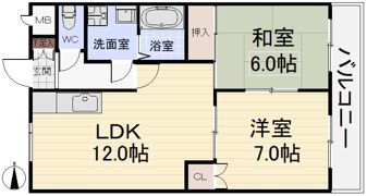 グランドステータス楠の間取り画像