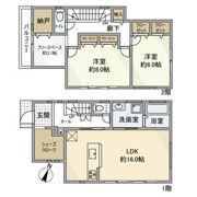 飯島町戸建の間取り画像