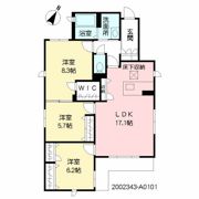 プレミアス新屋敷の間取り画像