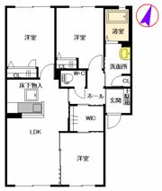 ウエストヒルズ A棟の間取り画像