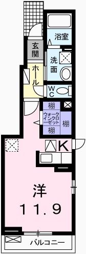 セレーナ Fの間取り画像