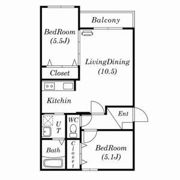 アドラブール麻生の間取り画像