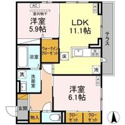 ヴィラージュの間取り画像