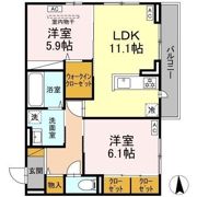 ヴィラージュの間取り画像