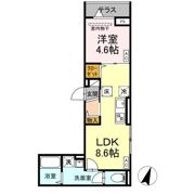 D-ROOM万町Ⅱの間取り画像