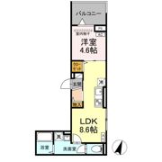 D-ROOM万町Ⅱの間取り画像