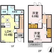 ラ・ぺジブルの間取り画像